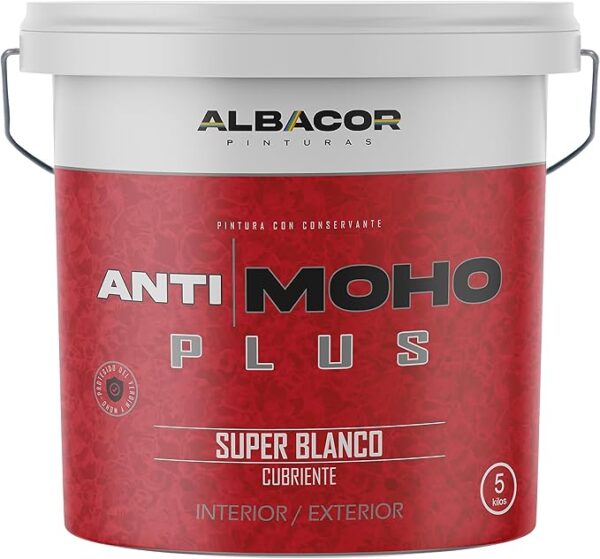 ALBACOR Pintura Blanca Antimoho Plus - 5KG