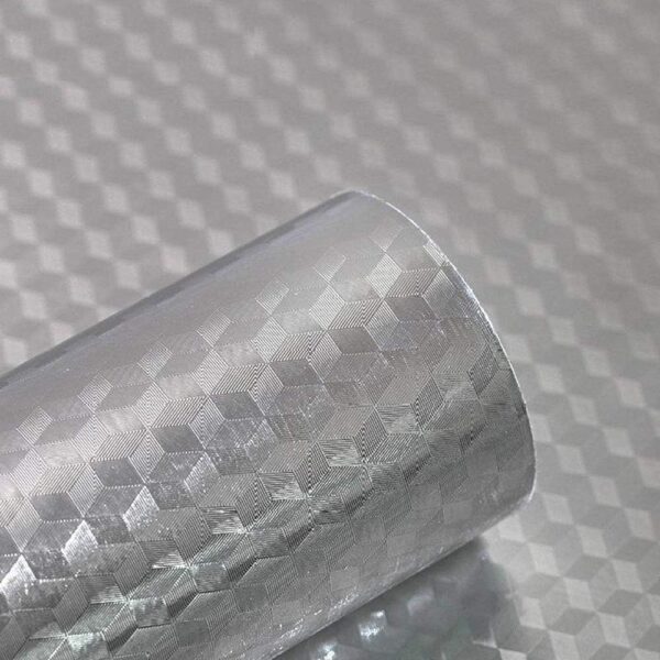Gwolf Pegatinas de papel de aluminio cocina, Etiqueta autoadhesiva de pared de papel de aluminio a prueba de aceite
